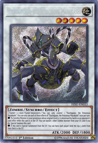 Tsuchigumo, the Poisonous Mayakashi [HISU-EN033] Secret Rare