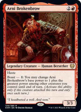 Arni Brokenbrow (Promo Pack) [Kaldheim Promos]