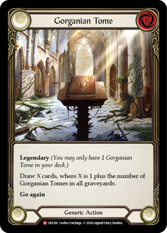 Gorganian Tome [CRU181] (Crucible of War)  1st Edition Rainbow Foil