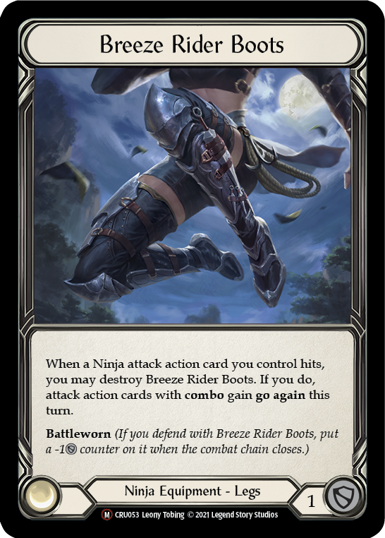 Breeze Rider Boots [U-CRU053] (Crucible of War Unlimited)  Unlimited Rainbow Foil