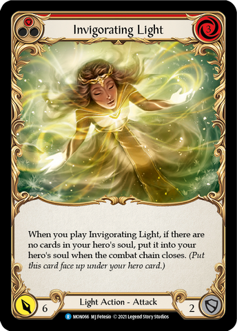 Invigorating Light (Red) [MON066] (Monarch)  1st Edition Normal