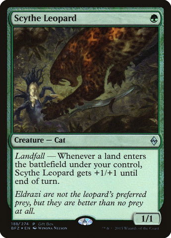 Scythe Leopard (Gift Box) [Battle for Zendikar Promos]