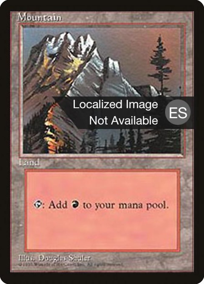 Mountain (A) [Fourth Edition (Foreign Black Border)]