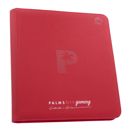 Collector's Series 12 Pocket Zip Trading Card Binder - RED