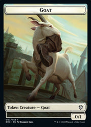 Construct (008) // Goat Double-Sided Token [The Brothers' War Commander Tokens]