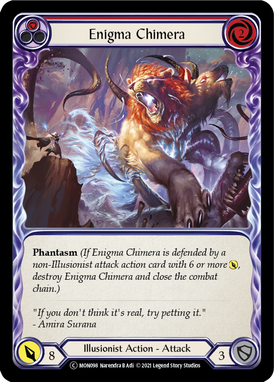 Enigma Chimera (Red) [U-MON098-RF] (Monarch Unlimited)  Unlimited Rainbow Foil