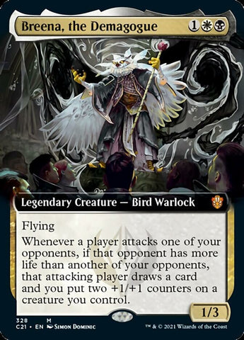 Breena, the Demagogue (Extended Art) [Commander 2021]