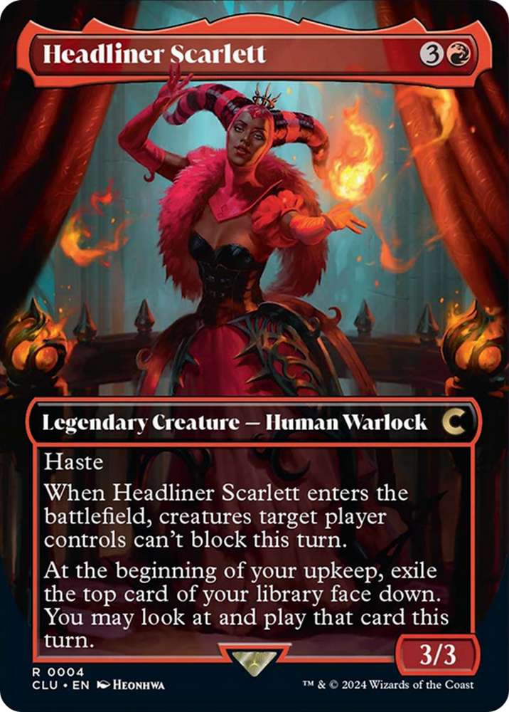 Headliner Scarlett (Borderless) [Ravnica: Clue Edition]