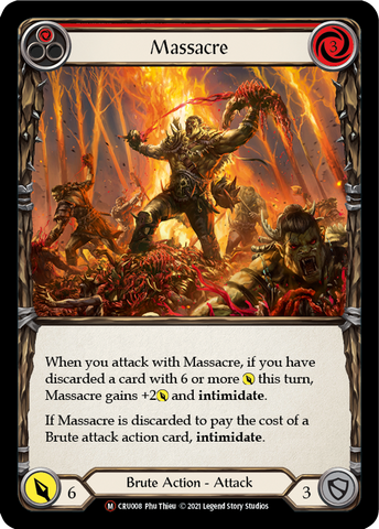 Massacre [U-CRU008] (Crucible of War Unlimited)  Unlimited Rainbow Foil