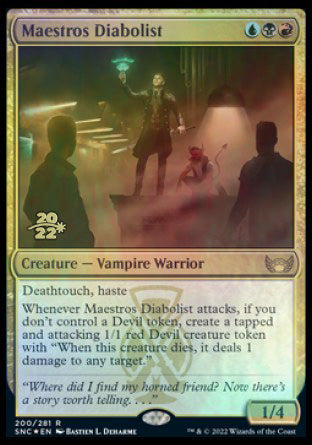 Maestros Diabolist [Streets of New Capenna Prerelease Promos]