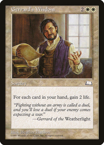 Gerrard's Wisdom [Weatherlight]