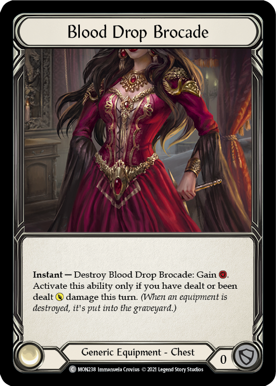 Blood Drop Brocade [MON238] (Monarch)  1st Edition Normal