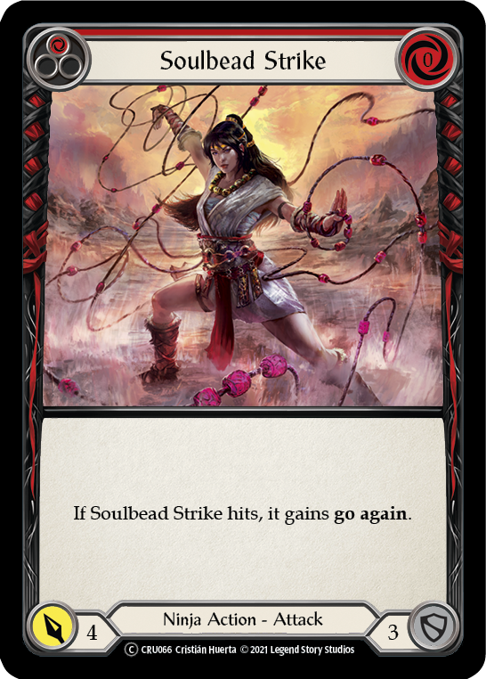 Soulbead Strike (Red) [U-CRU066] (Crucible of War Unlimited)  Unlimited Rainbow Foil