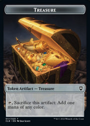 Treasure // Skeleton Double-Sided Token [Commander Legends: Battle for Baldur's Gate Tokens]