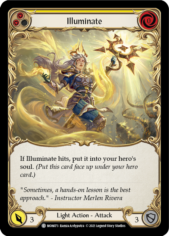 Illuminate (Yellow) [MON073-RF] (Monarch)  1st Edition Rainbow Foil