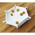 LPG Hex Dice Tray 6" White