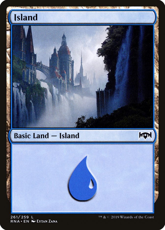 Island (261) [Ravnica Allegiance]