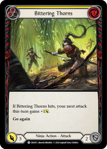 Bittering Thorns [CRU072] (Crucible of War)  1st Edition Rainbow Foil