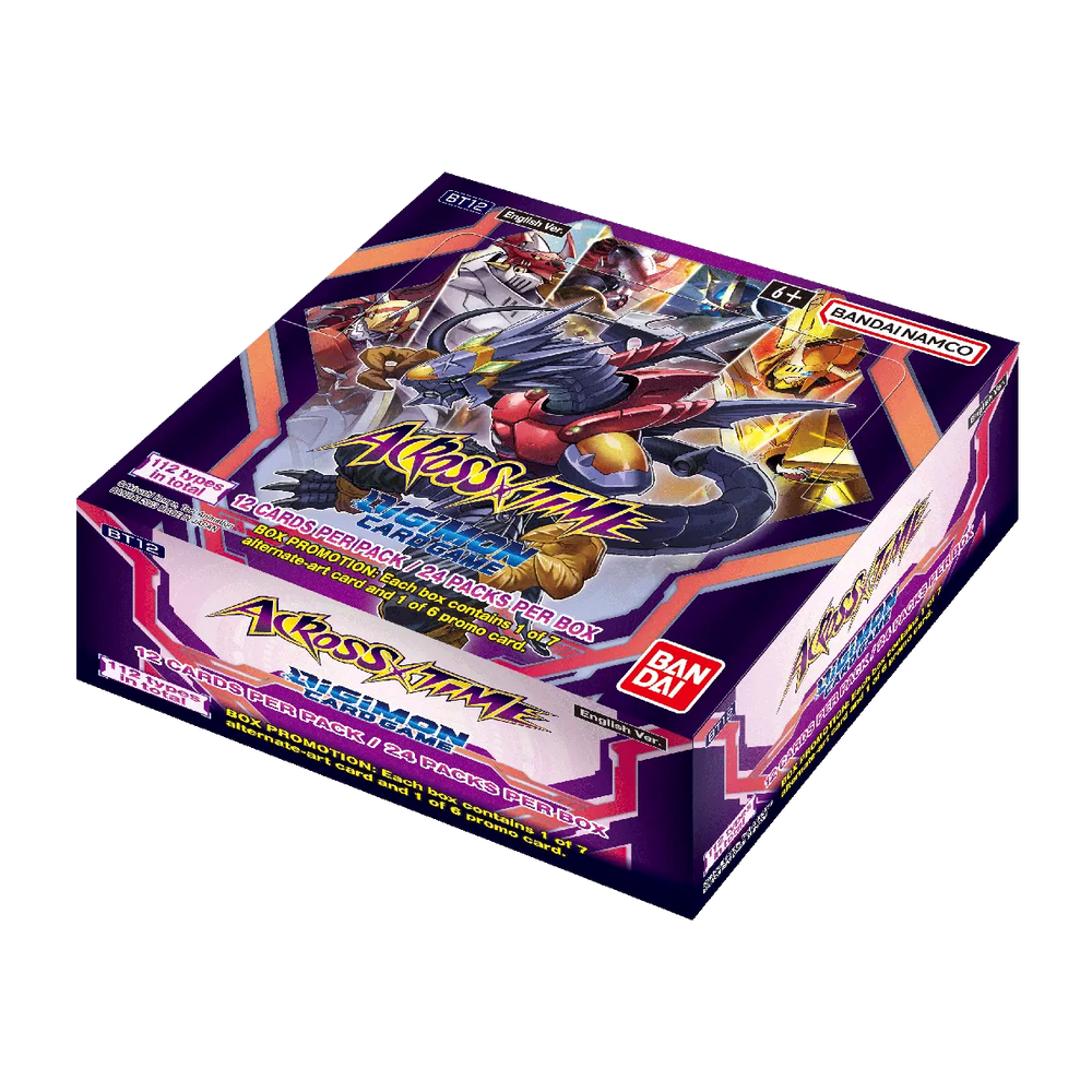 Digimon Card Game Across Time BT12 Booster Display