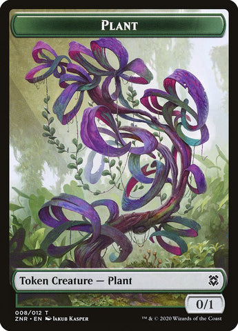 Cat Beast // Plant Double-Sided Token [Zendikar Rising Tokens]