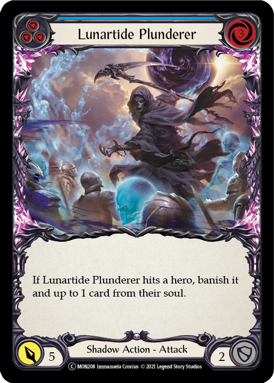 Lunartide Plunderer (Blue) [U-MON208-RF] (Monarch Unlimited)  Unlimited Rainbow Foil