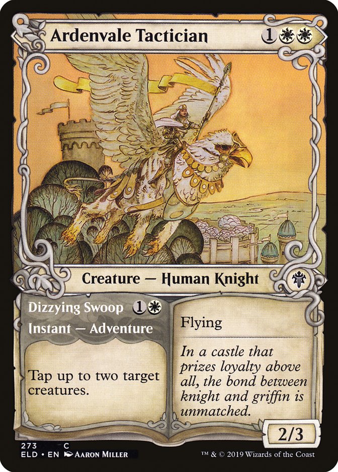 Ardenvale Tactician // Dizzying Swoop (Showcase) [Throne of Eldraine]