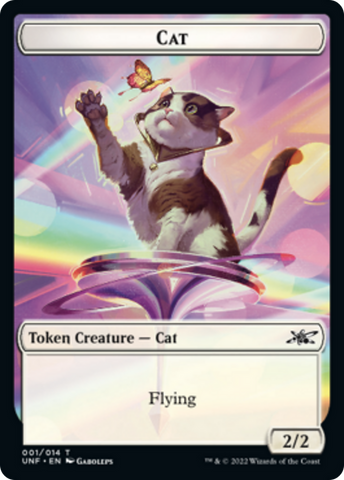 Cat // Food (10) Double-Sided Token [Unfinity Tokens]