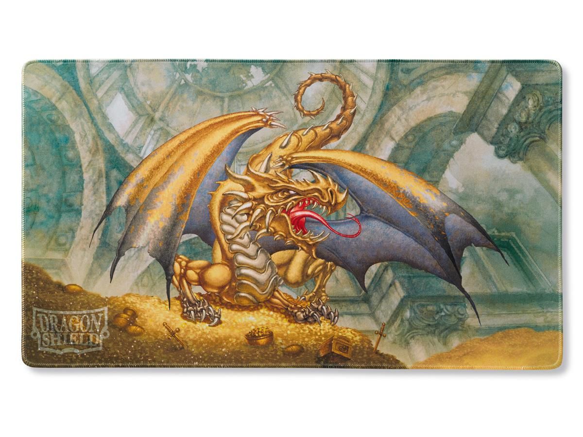 Playmat - Dragon Shield - Case and Coin - Gold Gygex