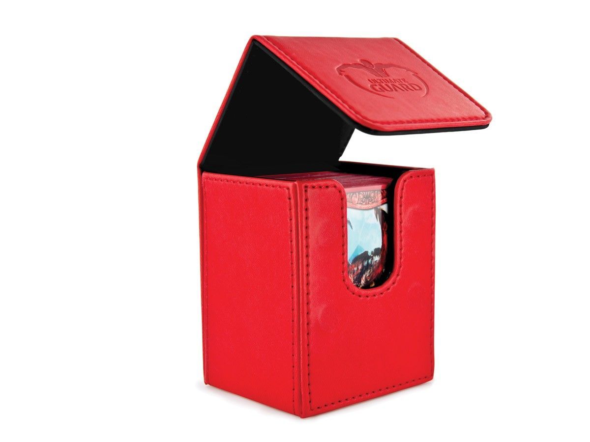 Ultimate Guard Flip Deck Case 100+ Standard Size Red Deck Box